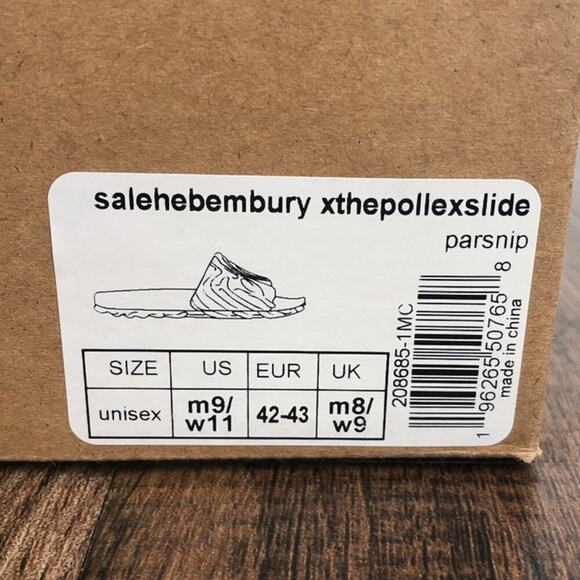 Salehe Bembury X Crocs The Pollex Slide Sandal Lightweight Size 9 Parsnip Cream - Picture 8 of 9